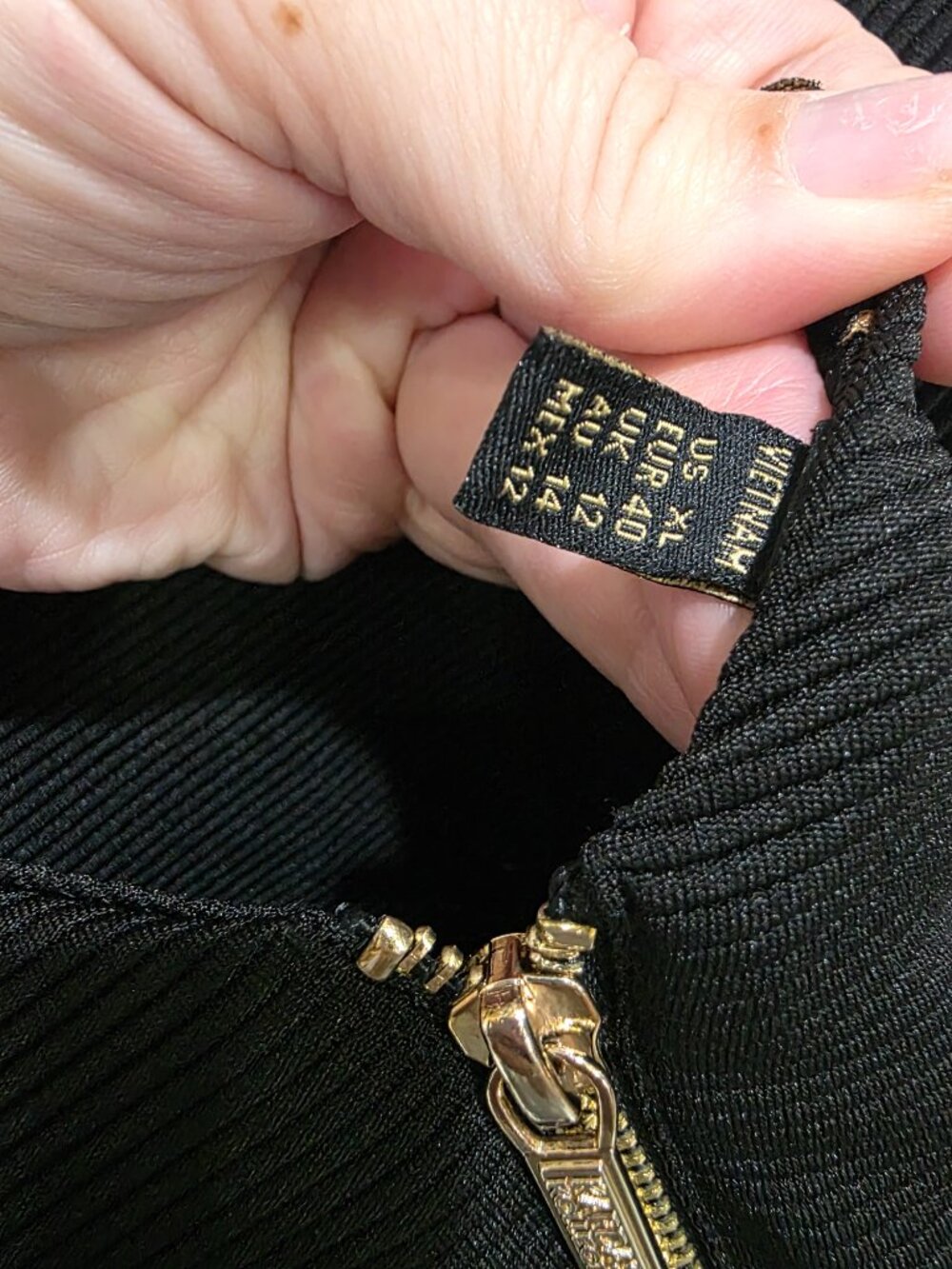 Kardashian‎ Kollection Black Bodycon Dress XL | Cutout Front Detail - Picture 13 of 14